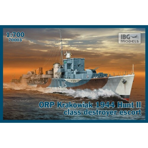 1/700 IBG ORP Krakowiak 1944 Hunt II class destroyer escort 70003 
